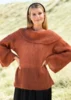 1813 Bluse med Stor Rund Krave